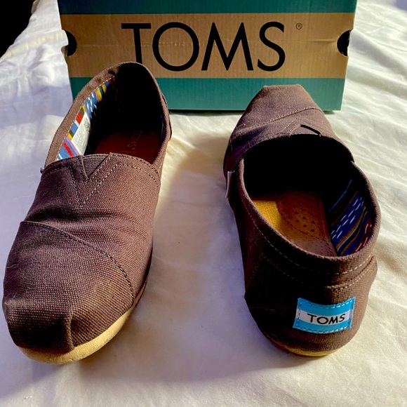 Ash grey TOMS worn twice - Picture 1 of 4